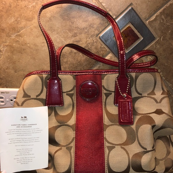 Coach Handbags - Signature Coach Medium Handbag!